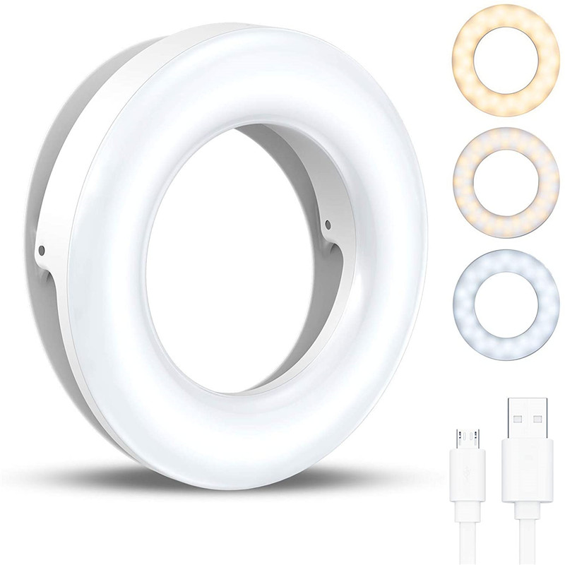 Photography Lighting Circle - Lampu klip LED portabel, lampu cincin
