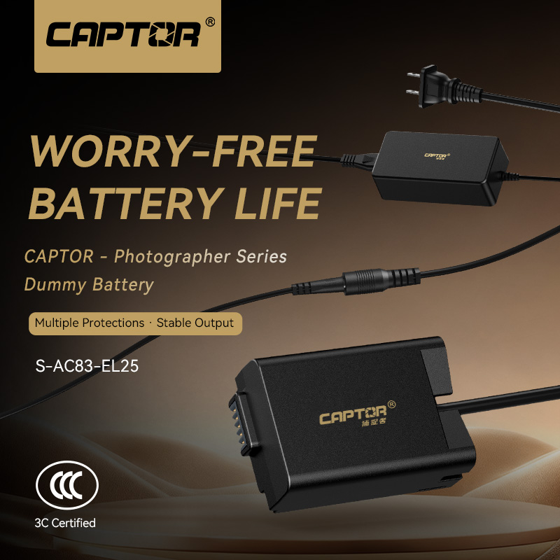 Nikon Camera Z50 - Adaptor Baterai Dummy CAPTOR EN-EL25 untuk
