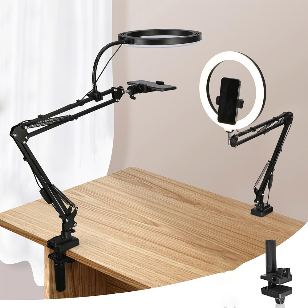 Photography Lighting Circle - Lampu Cincin dengan Dudukan dan Dudukan