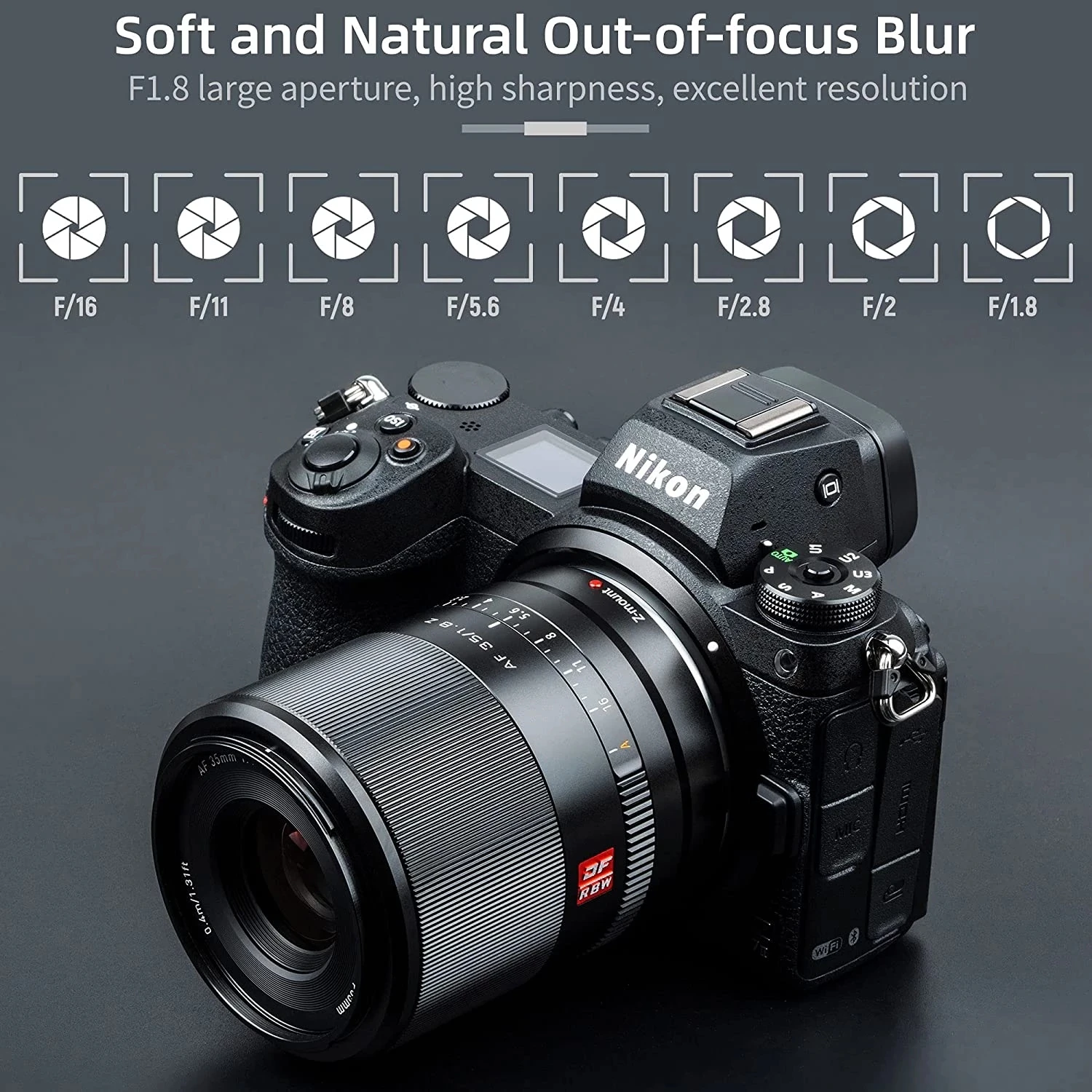 Nikon Camera Z50 - Lensa VILTROX AF 35mm F1.8 BARU