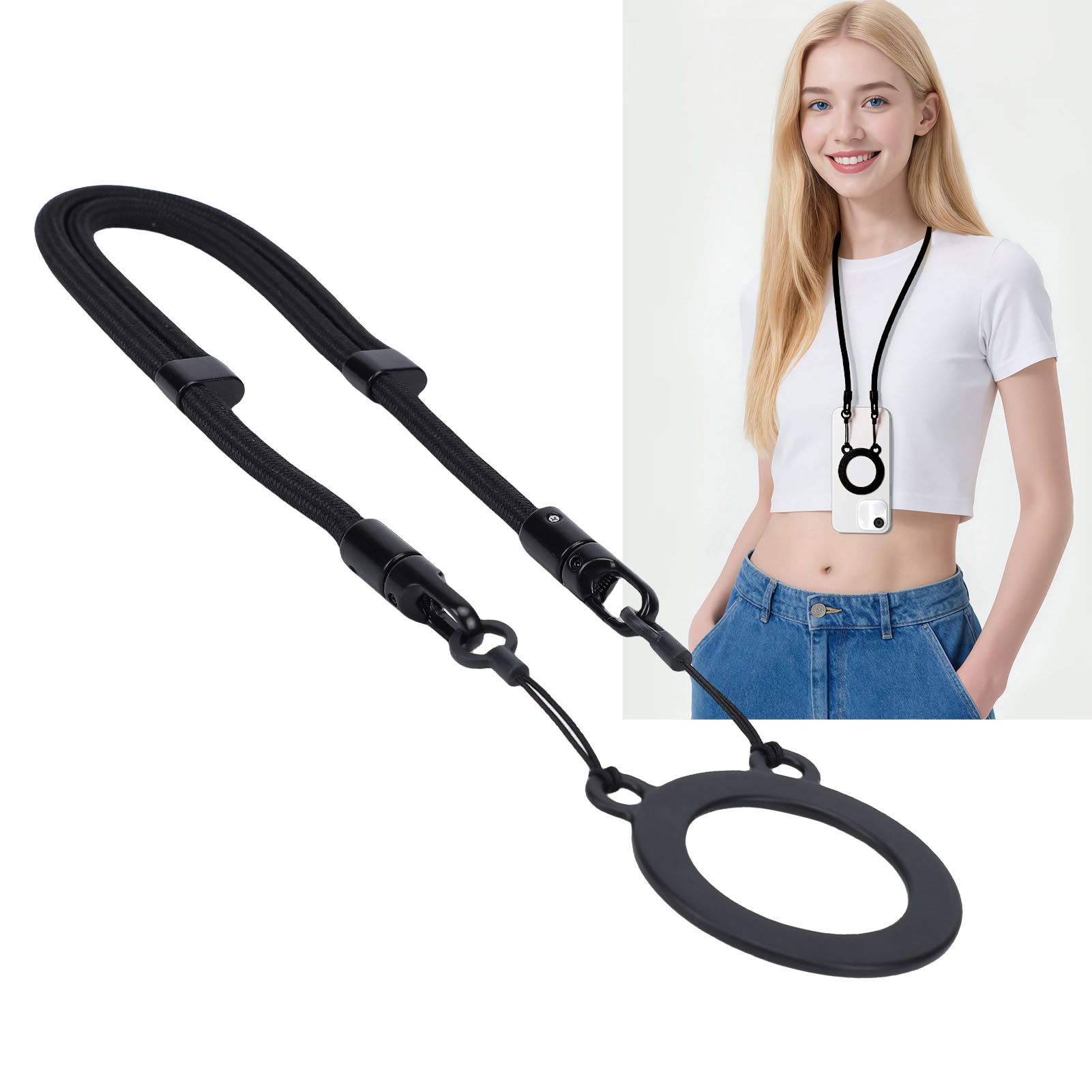 Photography Lighting Circle - Tali Gantungan Leher Magnetik M22 yang