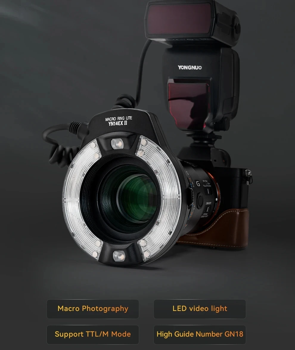 Photography Lighting Circle - Yongnuo YN14EX II Speedlite Flash Macro