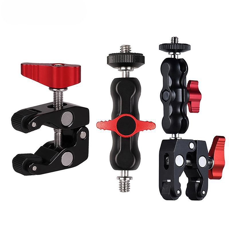 Photography Lighting Description - Multi-fungsi kepala bola Super Clamp lengan