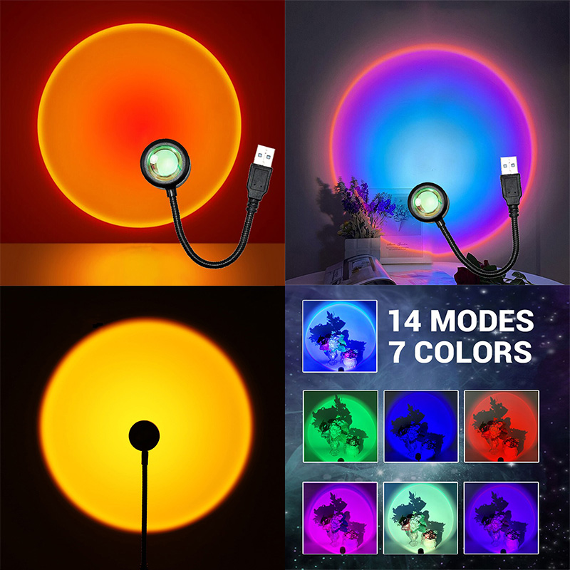 Photography Lighting Diy - ZK40 LED Lampu Matahari Terbenam Lampu