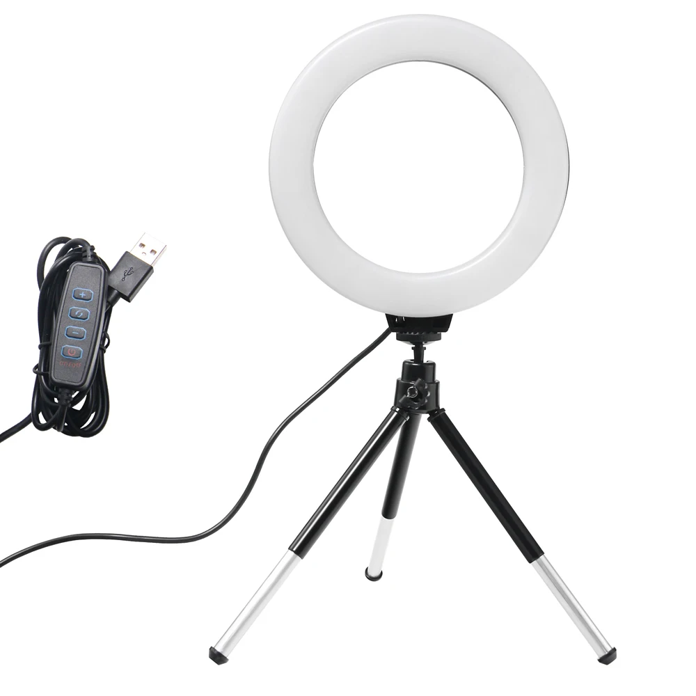 Photography Lighting Circle - Lampu LED Mini Selfie Ring Light
