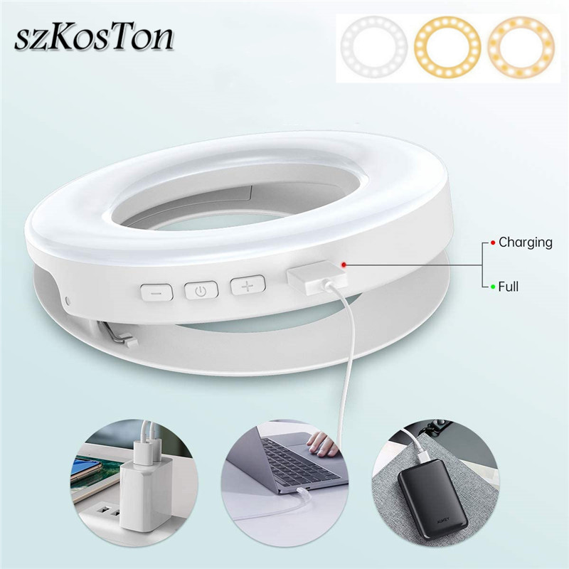Lampu klip LED portabel, lampu - Photography Lighting Circle ulasan dan harga