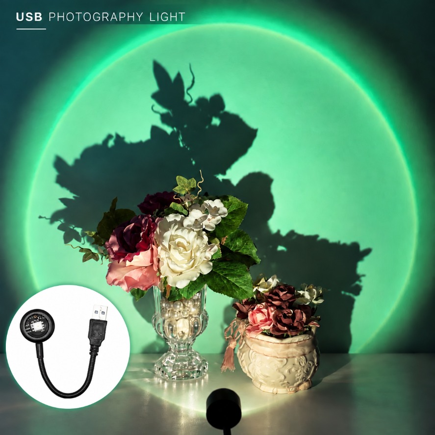 Lampu Proyektor Fotografi USB  - Photography Lighting Circle ulasan dan harga