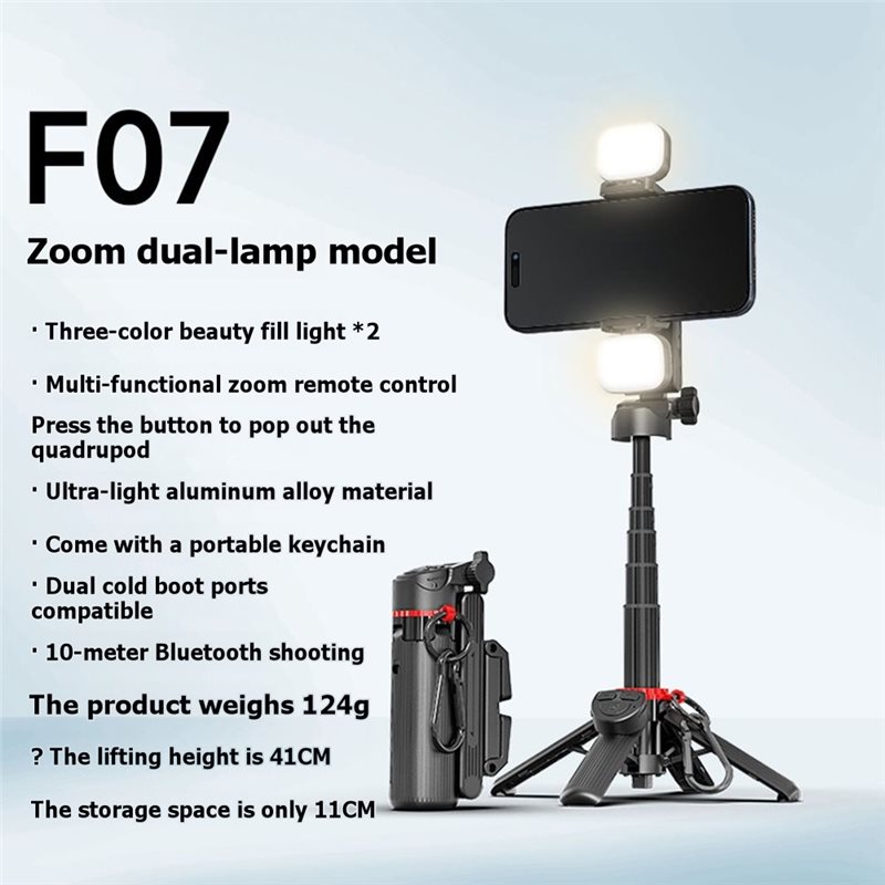 Tongkat Selfie Lipat Penuh Den - Photography Lighting Assistant ulasan dan harga