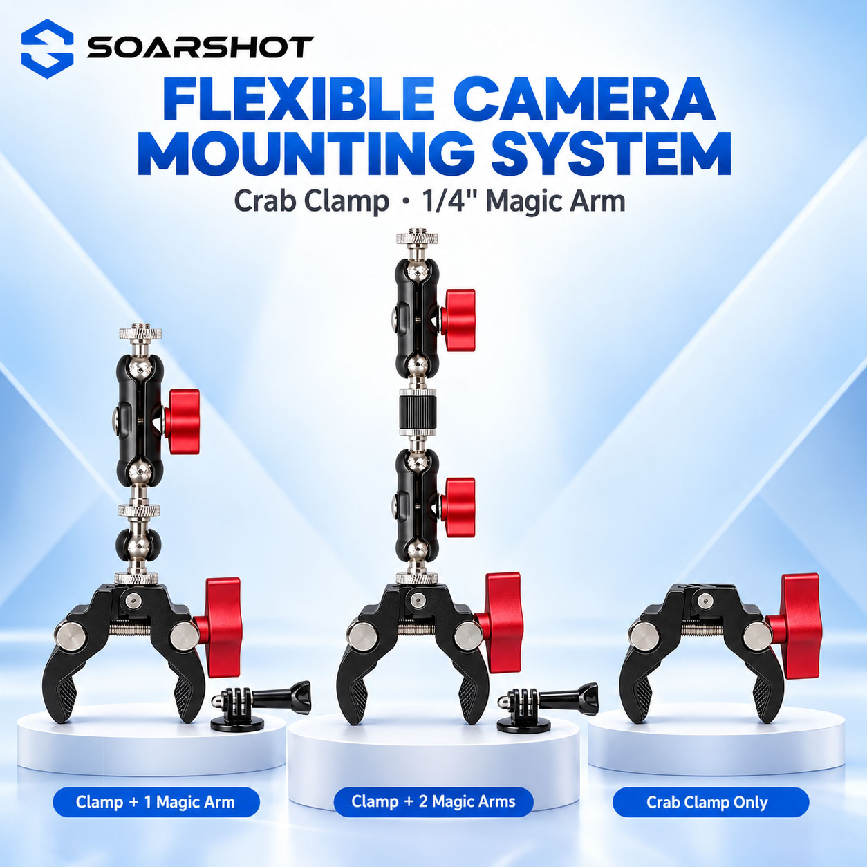SOARSHOT, Penjepit Kamera Mode - Photography Lighting Description ulasan dan harga
