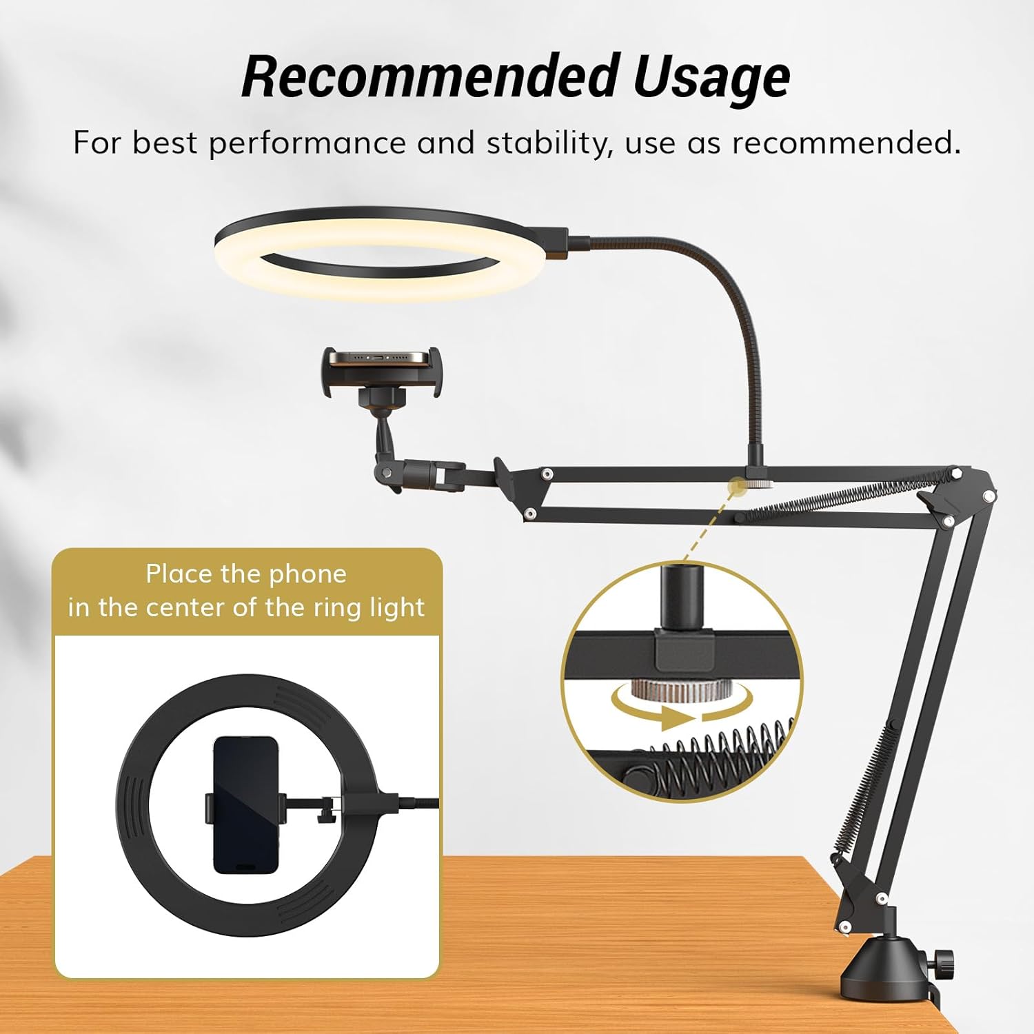 Lampu Cincin dengan Dudukan da - Photography Lighting Circle ulasan dan harga