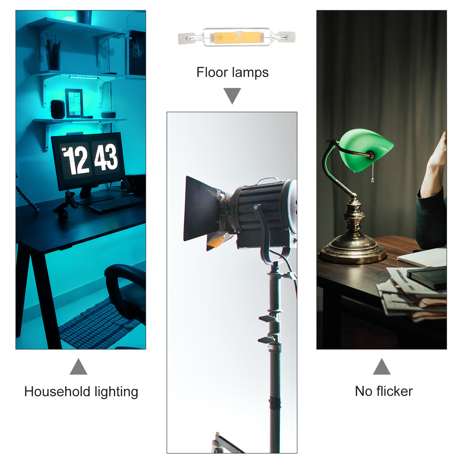 Lampu LED R7s 10W, Lampu COB D - Photography Lighting Workshops ulasan dan harga