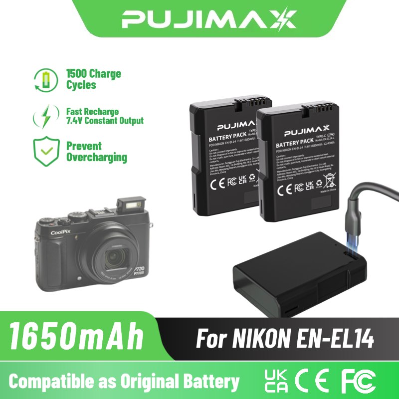 Baterai PUJIMAX 1650mAh EN-EL1 - Nikon Camera D3500 ulasan dan harga