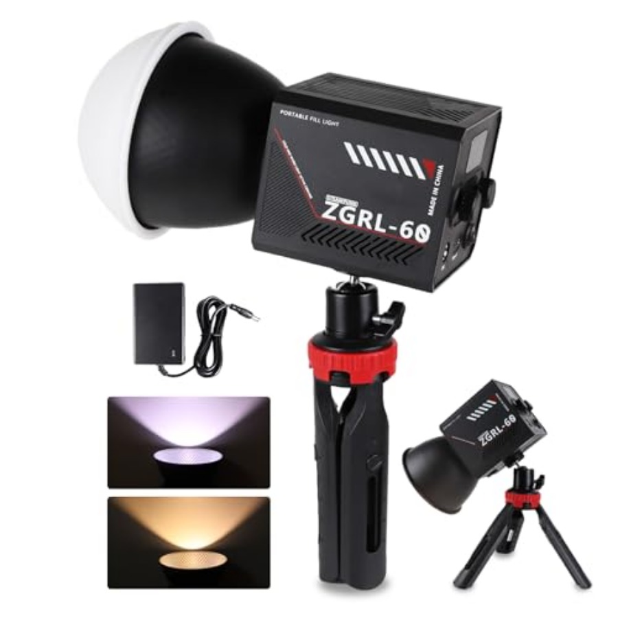 Lampu Video LED COB 60W Portab - Photography Lighting Studio ulasan dan harga