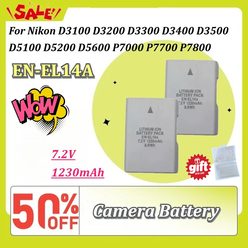 Baterai Kamera EN‑EL14A 1230mA - Nikon Camera D3500 ulasan dan harga