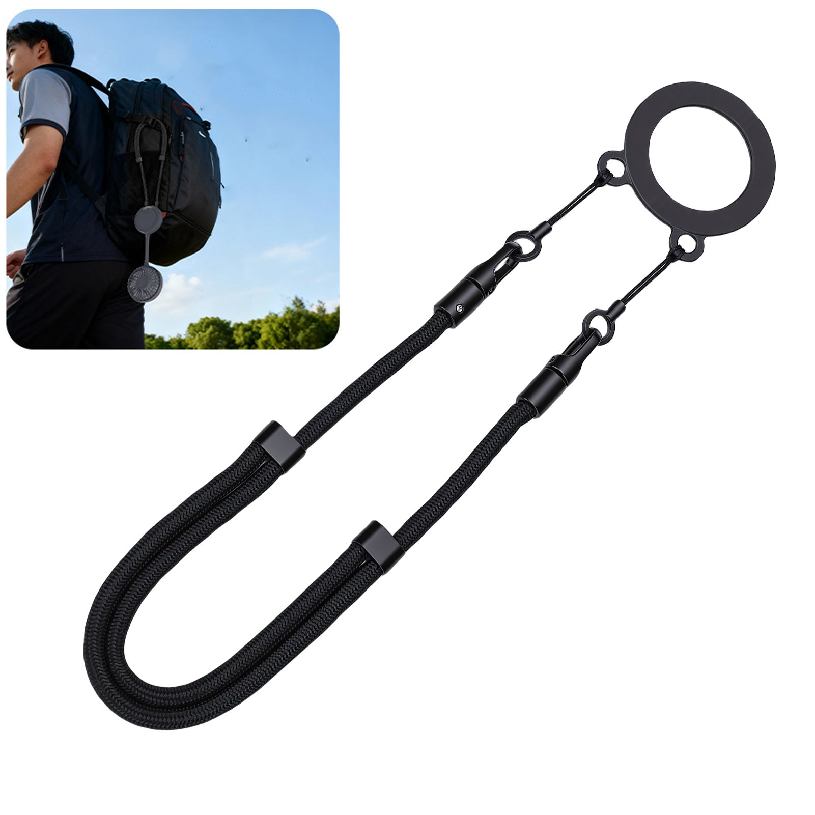 Tali Gantungan Leher Magnetik  - Photography Lighting Circle ulasan dan harga