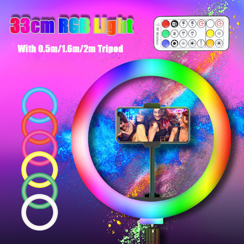 Lampu Cincin Swafoto Led RGB 1 - Photography Lighting Circle ulasan dan harga