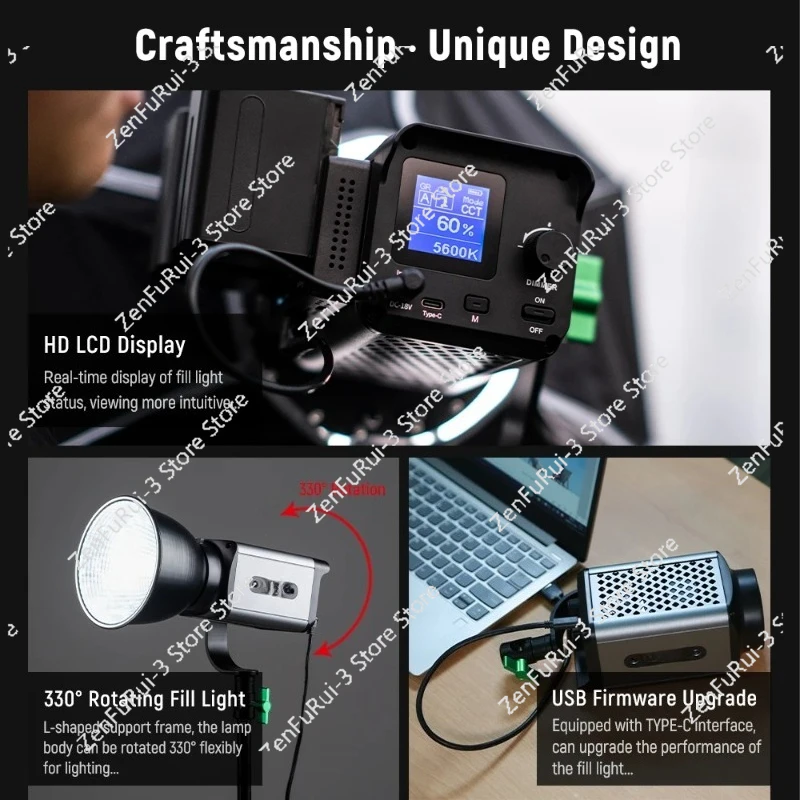 Lampu Video LED Ninja 300 80W  - Photography Lighting Continuous ulasan dan harga
